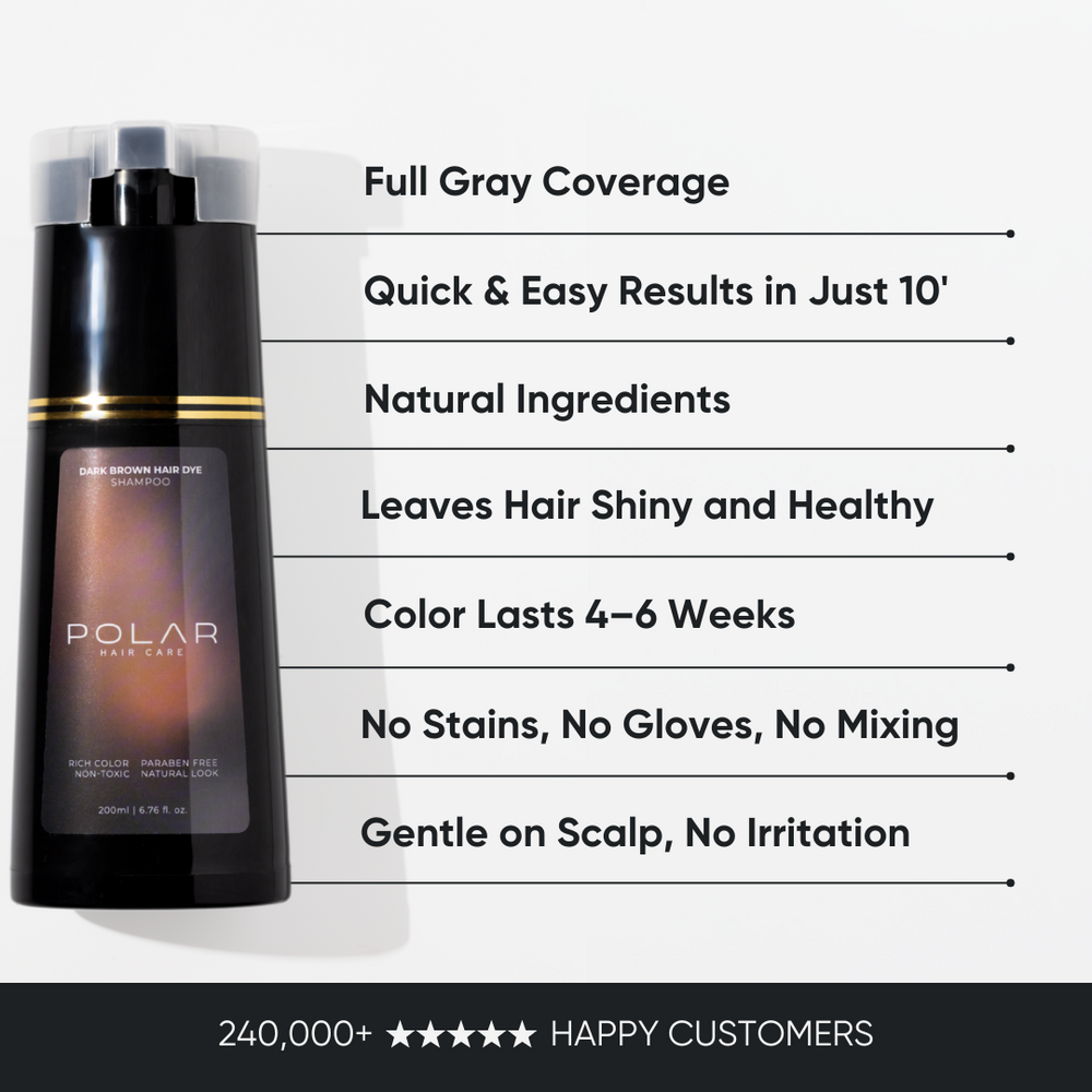 Instant Dye Shampoo THE EASIEST WAY TO COVER GRAYS NATURALLY