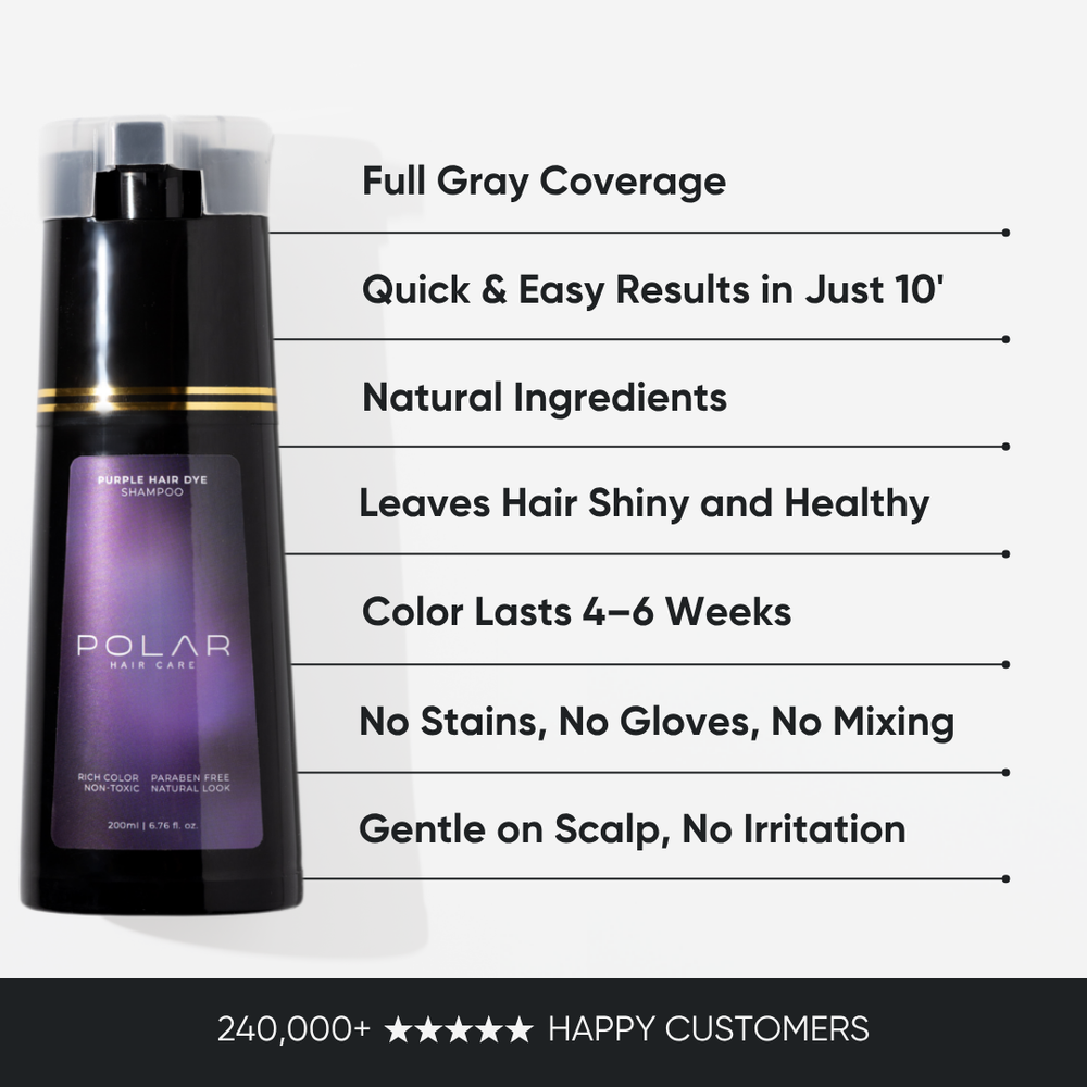 Instant Dye Shampoo THE EASIEST WAY TO COVER GRAYS NATURALLY