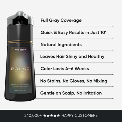 Instant Dye Shampoo THE EASIEST WAY TO COVER GRAYS NATURALLY